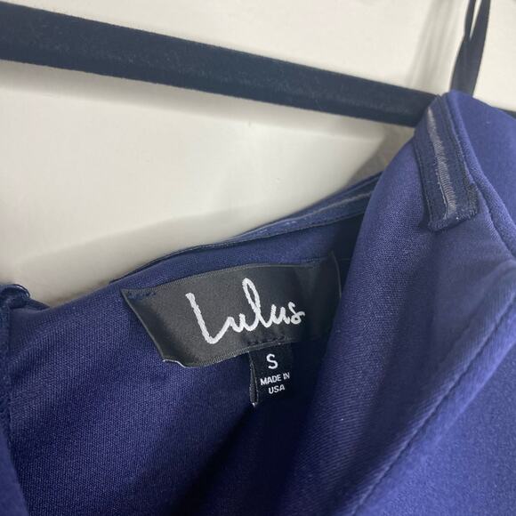 Lulus Power of Love Navy Blue Strapless Jumpsuit - Size Small - Picture 8 of 16